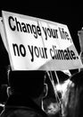 Placards during Ã¢â¬ÅThe world has woken up to the climate emergencyÃ¢â¬Â demonstration in Madrid Spain